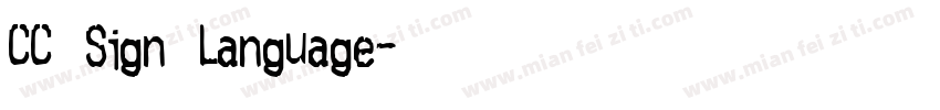 CC Sign Language字体转换